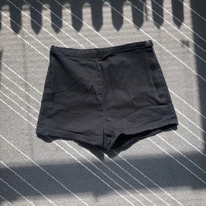 High Waist Black Shorts